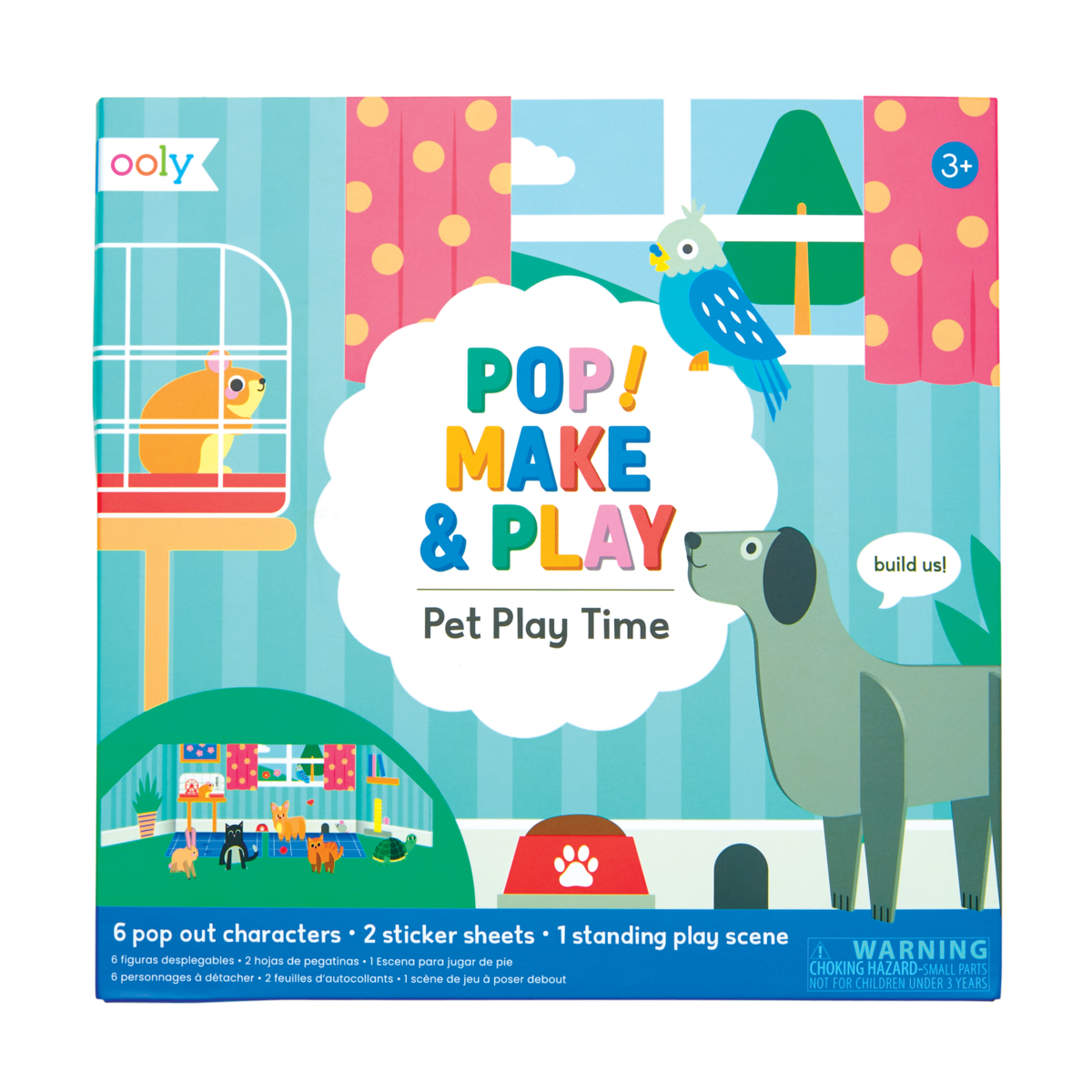 Pop! Make and Play Activity Scene - Pet Play Time - OOLY